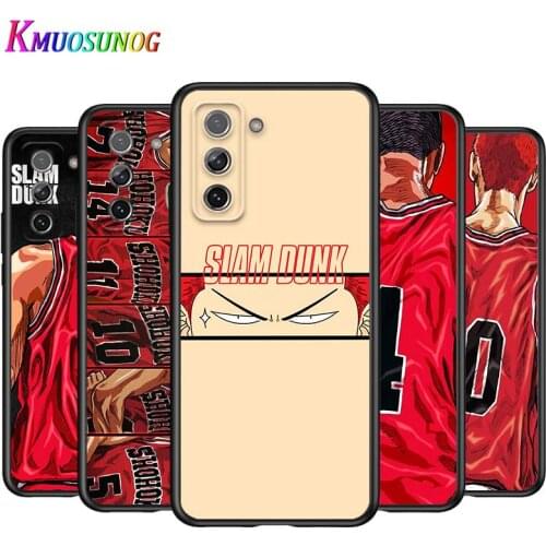 Cartoon Anime Slam Dunk for Samsung Galaxy S21 Ultra Plus Note 20 10 9 8 S10 S9 S8 S7 S6 Edge Plus Black Phone Case
