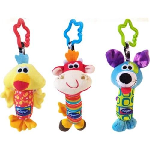 Bed hanging Toys with Baby Plush Toy 2020 New Infant Cartoon Animal Cartoon animal pendant bed set