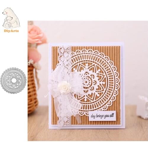 DiyArts geometric dies Scrapbooking Die Cuts Background frame Knife Mold Craft Mandala Stencil Punching Templates Album
