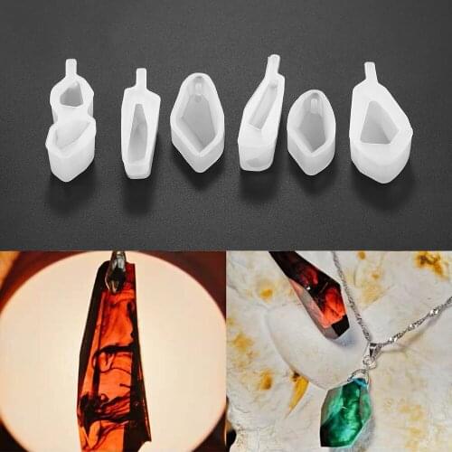 1pcs Crystal Stone Gem Silicone Molds Earrings Necklace Pendant Epoxy Resin Mould For DIY Jewelry Making Findings Supplies Tools
