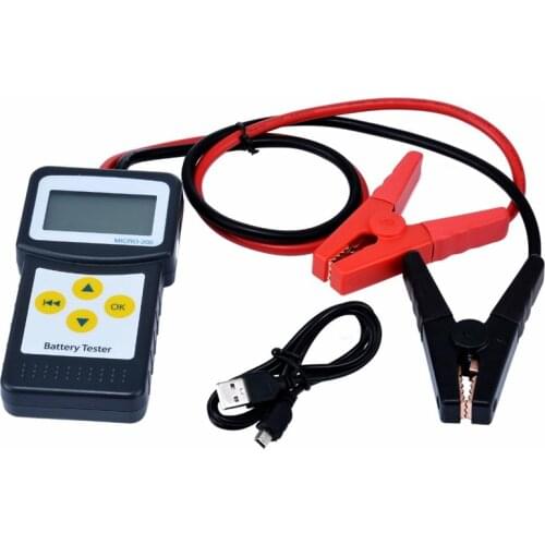 12V Automotive Car Battery Tester 30-200Ah Digital Car Battery Analyzer with USB Multi-Languages Version Diagnostic Tools