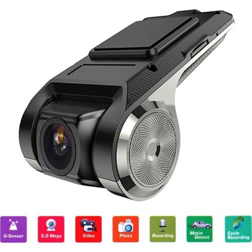 Dash Cam for Android Car Radio Stereo 720P 140° G-Sensor Dashcam USB Dashboard Camera with ADAS Night Vision Loop Recording