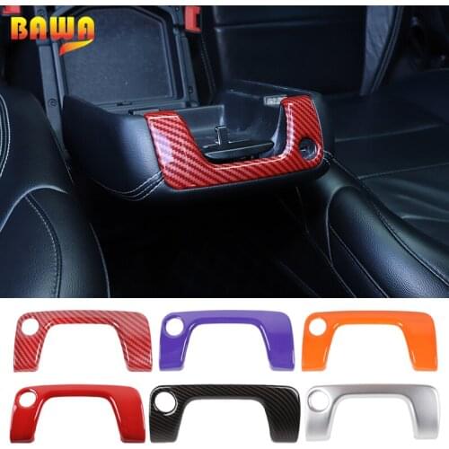 BAWA Interior Mouldings for Jeep Wrangler JL 2018 Armrest Box Keyhole Decoration Cover Stickers for Jeep Wrangler jl