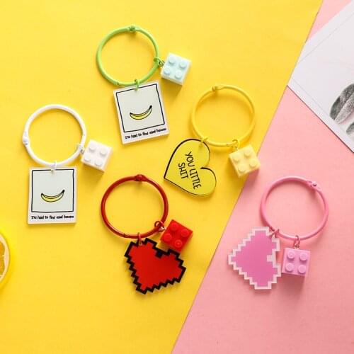Caring Keychain Cartoon Personality Creative Cute Car Key Chain Pendant Bag Charm Party Gift Birthday Gift Jewelry