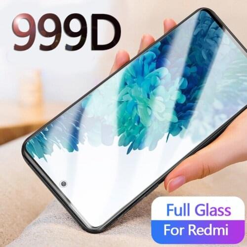999D Full Protective Glass On The For Xiaomi Redmi 8 7 7A 8A 9 9C K20 K30 Redmi Note 8 8T 7 Pro 9S Tempered Screen Glass Film