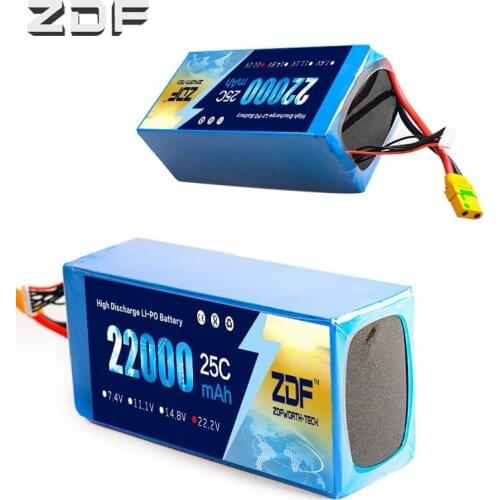 2pcs ZDF Power 22.2V 22000mAh 6s 25C Special lipo battery for model aircraft plant protection machine