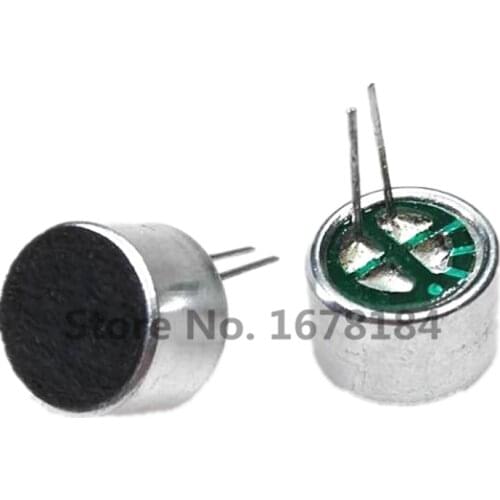 200pcs/lot 9X7mm Capacitive Electret Microphone Pick-Up Sensitivity 52D