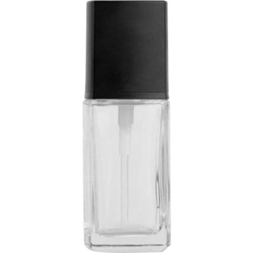 30ml Frosted Glass Refillable Empty Bottle for Lotion Liquid Body Cream Cosmetic Foundation Container Vials with Press Pump
