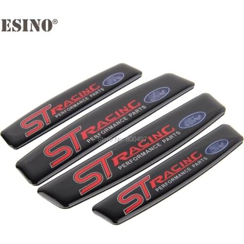 4 x Car Styling Door Edge Guard Protector Strips Anti-collision Anti-scratch Trim Door Edge Guard Stickers For Ford ST Racing