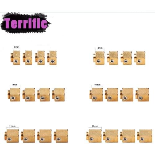 4PCS TRX4 Brass Hex 6/8/9/10/11/12mm Wheel Hubs Extended Adapter for 1/10 RC Crawler Car Traxxas TRX-4 TRX6 Upgrade Parts