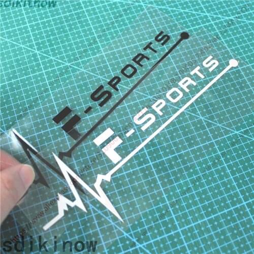 7x20cm 1pc Heart Car Sports Decal Sticker Styling Windows Door Body Decoration For LEXUS FSPORT F SPORT accessories