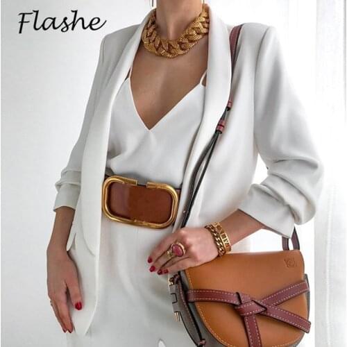 White Women Blazer Spring Autumn Fashion Women Blazer Coat 2021 New Women Jackets Coats Female Chic Office Lady Tops