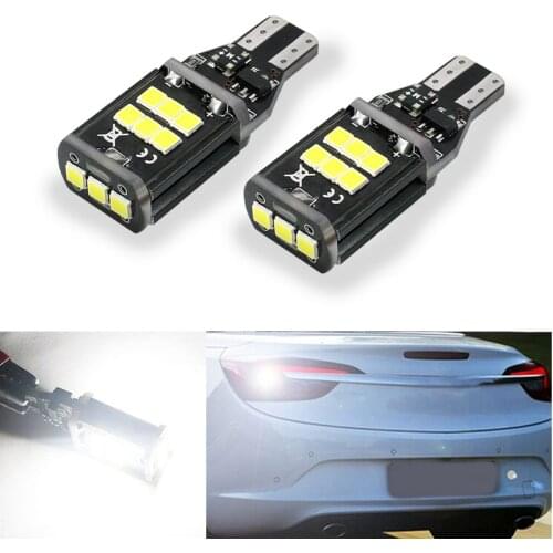 BOAOSI 2x T15 W16W Canbus White LED Backup Reverse Light For Opel Combo Box Meriva B Mokka Zafira Tourer