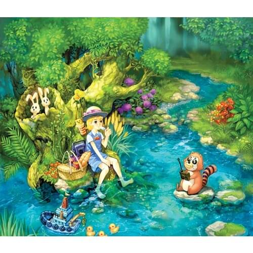 Happy time to play leisurely The wooden puzzle 500 pieces ersion jigsaw puzzle white card adult childrens educational toys