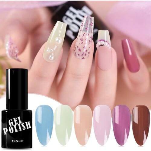 KADS 9.5ml Nail Gel Polish Jelly Translucent UV LED Soak Off Reflective Glitter Fluorescent Neon Gel Varnish Lacquer Top Base