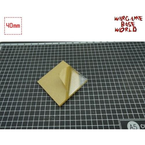 40mm Square Clear Bases TRANSPARENT / CLEAR BASES for Miniatures
