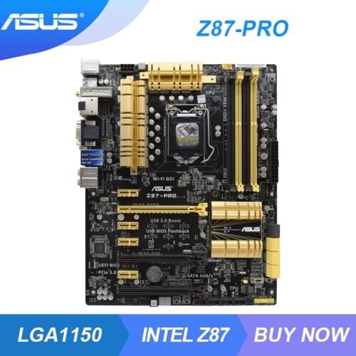 ASUS Z87-PRO Motherboards LGA1150 DDR3 Intel Z87 USB3.0 32GB supports 4790K used motherboard computer accessories