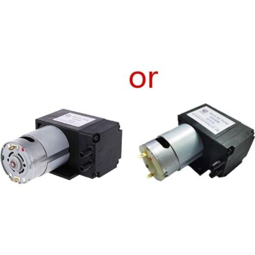 12V Mini Vacuum Pump 8L/min High Pressure Suction Diaphragm Pumps with Holder WXTC