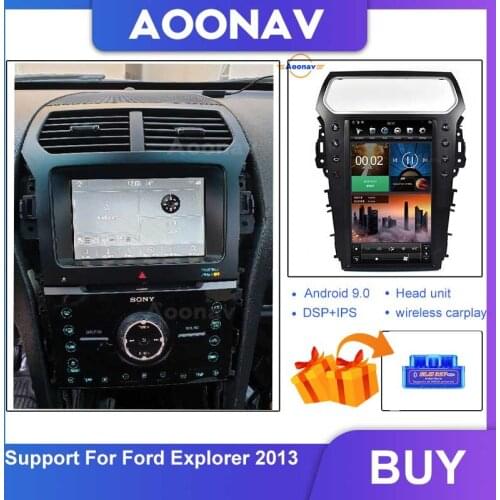 Multimedia1920*1080 Tesla Vertical Screen A9 PX6 Car Audio For Ford Explorer 2013 GPS Navigation Autoradio wireless carplay