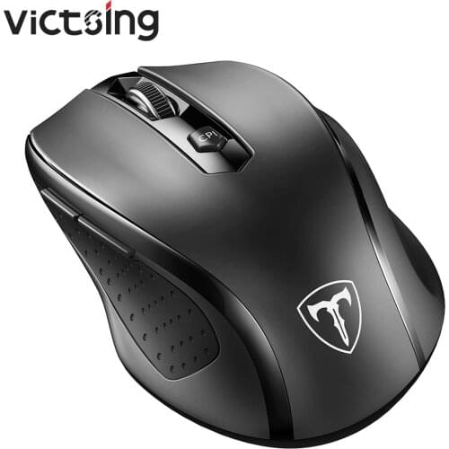 VicTsing MM057 2400 DPI USB 2.4GHz Wireless Mouse 6 Buttons Finger Rest Ergonomics Optical Computer for Mice Notebook PC Macbook