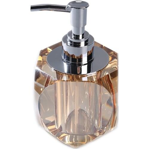 Bathroom Set Crystal Glass Liquid Soap Dispenser & Dish Toothbrush Holder Gargle Cup Luxury Birthday Presents Tabletop Ornaments