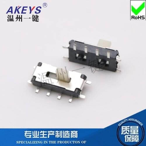 10pcs MST-12C02 Patch toggle switch 8 feet 2 gears Vertical wave sliding toy Mini connector