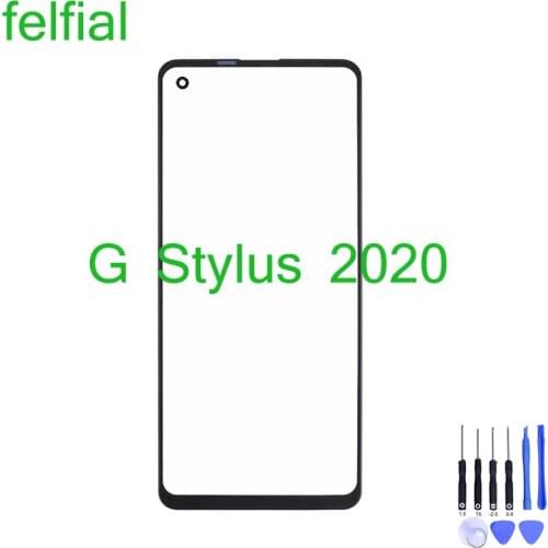 For Motorola Moto G Stylus Front Outer Glass Lens G Stylus XT2043 XT2043-4 Touch Screen LCD Panel Glass Replacement