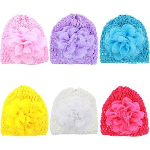 Newborn Girl photography Props Children Solid Baby Hat Kids Spring Autumn Modis Turban Infant Props Flower Bow Beanie Floral Cap
