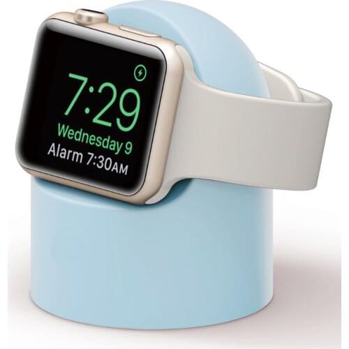 Charger Stand Mount Silicone Dock Holder for apple watch Series 4/3/2/1 44mm/42mm/40mm/38mm Charge Cable