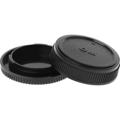 Rear Lens Body Cap Camera Cover Anti-dust Mount Protection Plastic Black for Olympus OM