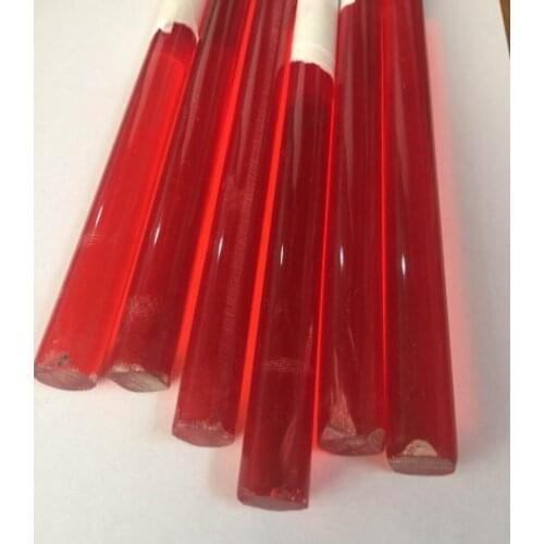 1pcs 15mm diameter acrylic rod solid stick red color round cudgel plexiglass PMMA material cylindrical wand 300mm length