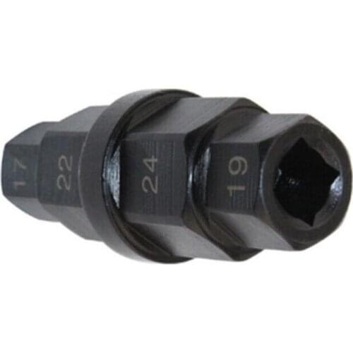 1PC Motorcycle Front Wheel Spindle Removal Sleeve 17 19 22 24mm Hub Axle Hex Allen Spindle Driver Tire Wrench Accessorie