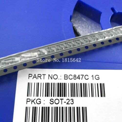 100PCS/Lot BC847C SOT-23 1G Original NPN transistor SOT23 BC847 Transistor Triode SMD NPN general purpose transistors