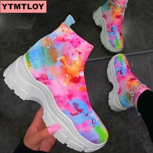 2020 New Chunky Boots Fashion Platform Sole Boots Womens Ankle Boots Womens Only Bag Ankle Boots Womens Botas Mujer Plus Size