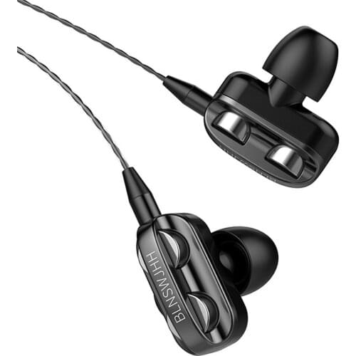 3.5mm Straight Plug Super Bass In ear HIFI Stereo Earphone Earbuds Headphone Headset With Mic Black Blue Red and White optional