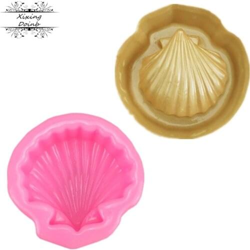 3D shell shape handmade soap silicone mold cake decoration DIY baking Christmas gift decoration