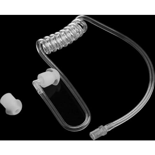 Earphone Accessories Transparent Coil Acoustic Air Tube Earplug For Two-Way Radio Walkie Talkie Earpiece Headset Accessories