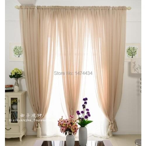 Free shipping finished product decortation beautiful voile curtains for home,solid window curtains for living room,home blind