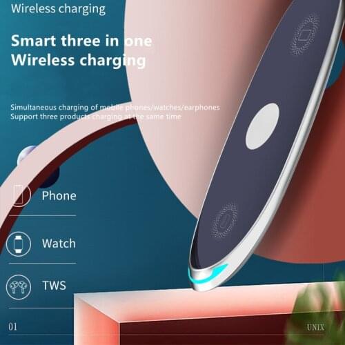 3 In1 Wireless Charger 10W Fast Charge for Apple IWatch 5 4 3 2 1 QC3.0 Quick Charge for IPhone 11 Pro Xs Max X 8