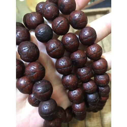 Buddhist prayer beads 108 multi-circle bracelet necklace sweater chain Bodhi seed collection Natural plant seed nuts