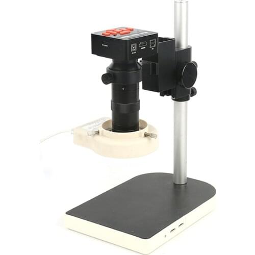 IR Digital 1080P 21MP HD HDMI USB Industrial Video Recorder Microscope Camera+130X Lens+56 Led Light For Lab Phone Repair