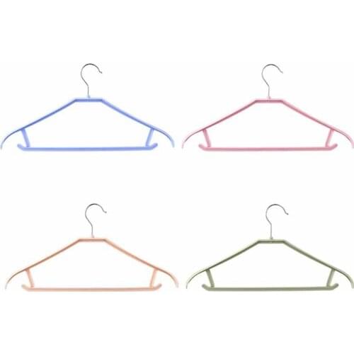 Color Portable Hanger Coat Hanger Household Wardrobe Outdoor Large Drying Rack Household PP Hanger