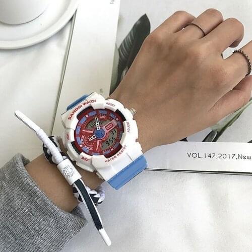 Electronic Watch Simple Sports Trend for Male and Female Middle School Students Waterproof Luminous Watch