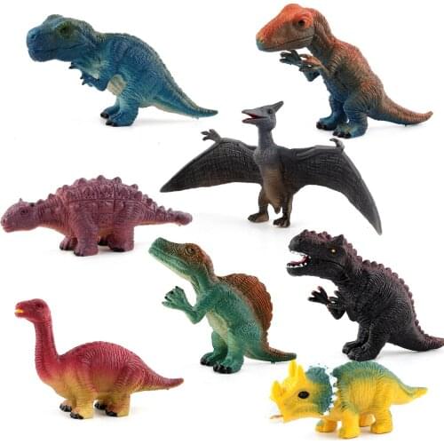 Simulation Dinosaur Toys Model Dragon Velociraptor Animal Pterosaur Spinosaur Saichania Action Figure Home Decoration