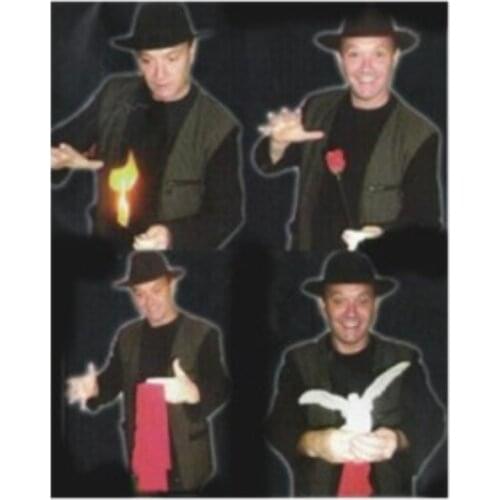 Torch To Flower To Silk To Rabbit,Rose Vanishing Best Stage Magic Tricks,Rose Magic,Flower,Props,Comedy,Gimmick,Funny Illusions