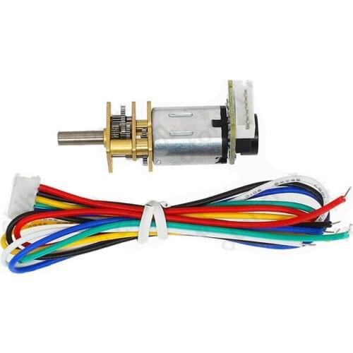 GM12-N20 DC Geared Motor / Coded Disk Magnetic Hall Encoder Speed AB Dual Phase