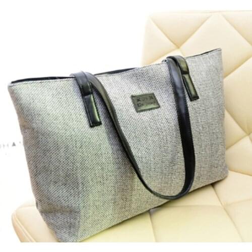 Canvas Tote Bag Fashion Womens Handbags Travel Big Bag Ladies Shoulder Bags Large Capacity Designer Luxury Black Shopping Bag