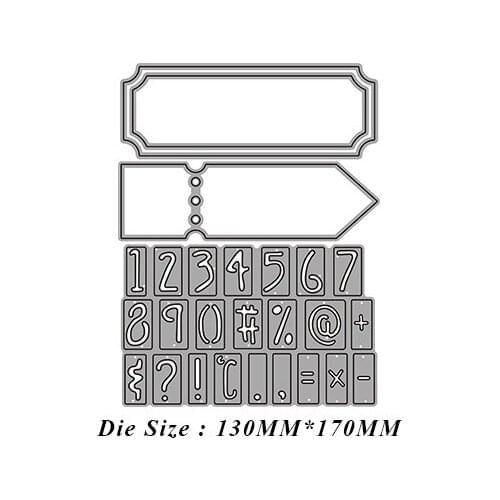 JMCRAFT 2021New 0-9 Symbol And Lrregular Figure #3 Metal Cutting Dies Scrapbook Mold Cutting Mold DIY Crafts Handmade Dies