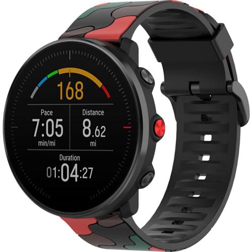 Camouflage Silicone Strap For POLAR Grit X/Vantage M Smart Watch Bands Replaceable Accessories Straps For POLAR IGNITE Correa