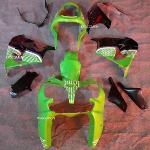 Motorbike Body For KAWASAKI NINJA ZX9 R ZX900 ZX 9R 00-01 ZX 900 ZX 9 Green black ZX9R 00 01 ZX 9R 2000 2001 Fairings